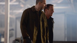 Belcheck (Branko Tomovic) and Jack Bauer (Kiefer Sutherland) in 24: Live Another Day Episode 7