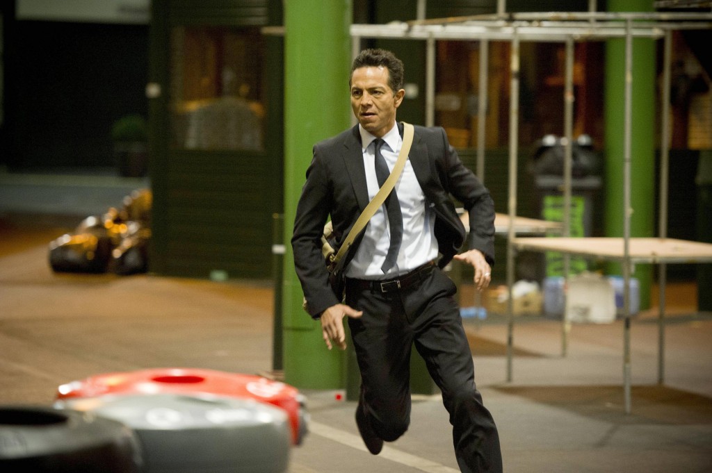 Steve Navarro (Benjamin Bratt) is on the run in 24: Live Another Day Episode 10