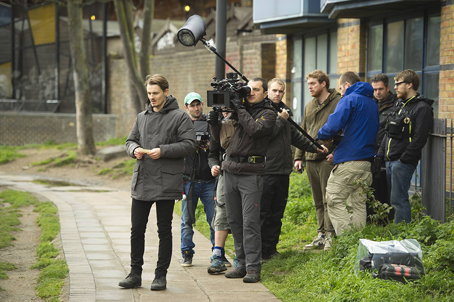Giles Matthey on set of 24: Live Another Day Episode 7