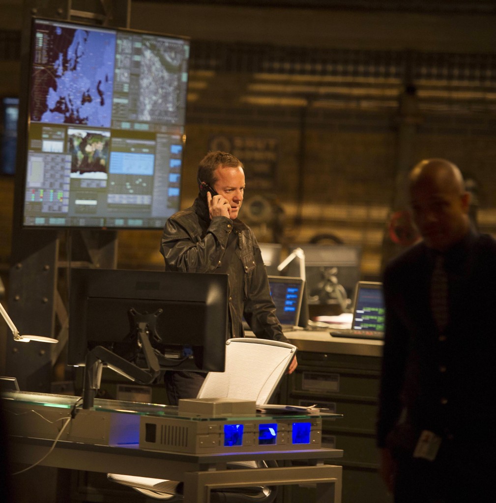 Jack Bauer (Kiefer Sutherland) returns to CIA HQ to interrogate Navarro in 24: Live Another Day Episode 10