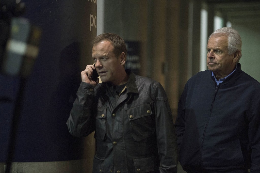 Jack Bauer (Kiefer Sutherland) and President Heller (William Devane) fool Margot in 24: Live Another Day Episode 9