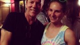 Kiefer Sutherland with stunt performer Casey Michaels