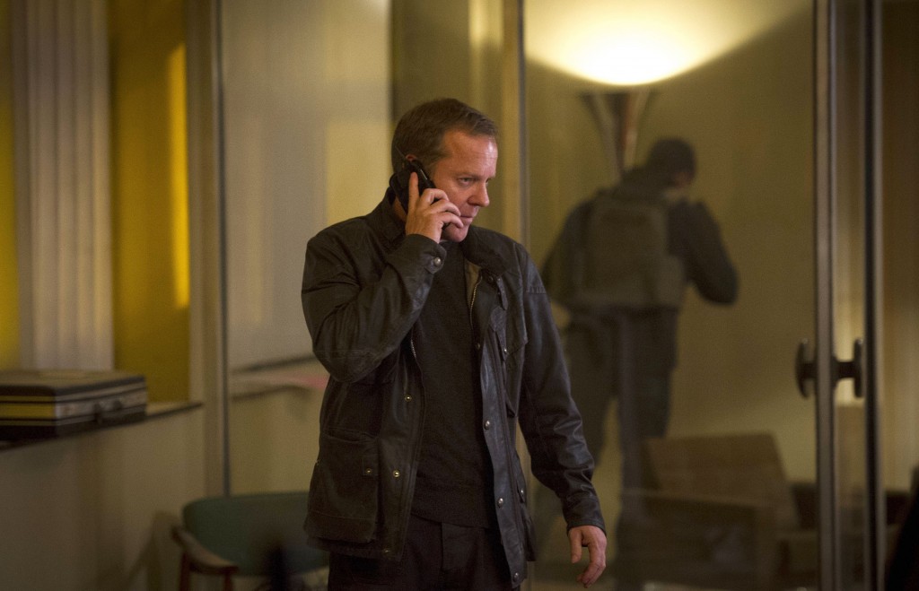 Jack Bauer (Kiefer Sutherland) assesses the situation in 24: Live Another Day Episode 9