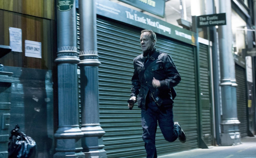 Jack Bauer (Kiefer Sutherland) chases Navarro in 24: Live Another Day Episode 10