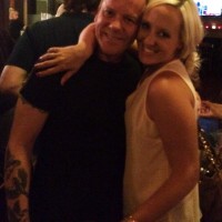 Kiefer Sutherland with 24: Live Another Day costume designer Kelly Williams at the wrap party