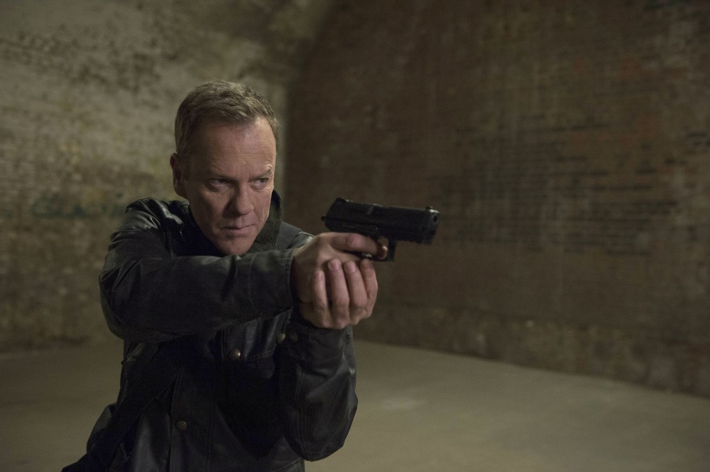 Jack Bauer (Kiefer Sutherland) chases Navarro in 24: Live Another Day Episode 9