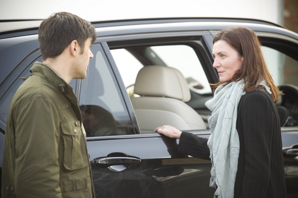 Margot (Michelle Fairley) and Ian (Liam Garrigan) plan their next move in 24: Live Another Day Episode 8