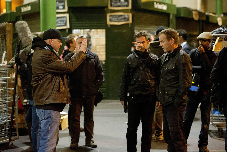 Director Milan Cheylov works with Kiefer Sutherland in 24: Live Another Day Episode 10