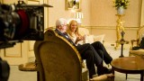 William Devane and Kim Raver behind the scenes of 24: Live Another Day Episode 8