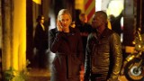 Kate Morgan (Yvonne Strahovski) and Erik Ritter (Gbenga Akinnagbe) at crime scene in 24: Live Another Day Episode 9