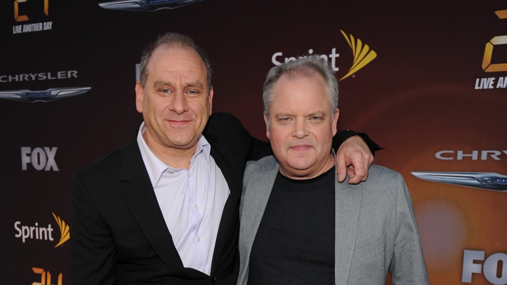 Evan Katz and Manny Coto at the 24: Live Another Day Premiere Screening in NYC