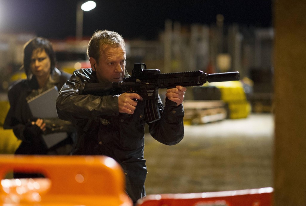 Jack Bauer (Kiefer Sutherland) goes after Cheng in 24: Live Another Day Finale