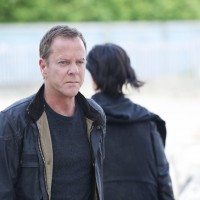 Jack Bauer (Kiefer Sutherland) trades his freedom for Chloe O'Brian (Mary Lynn Rajskub) in 24: Live Another Day Finale