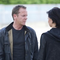 Jack Bauer (Kiefer Sutherland) trades himself for Chloe O'Brian (Mary Lynn Rajskub) in 24: Live Another Day Finale