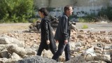 Jack Bauer (Kiefer Sutherland) trades himself to Russians for Chloe O'Brian (Mary Lynn Rajskub) in 24: Live Another Day Finale