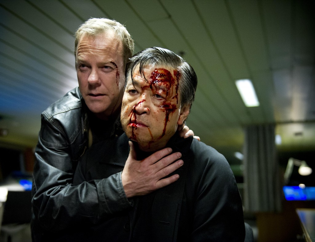 Jack Bauer (Kiefer Sutherland) captures Cheng Zhi (Tzi Ma) in 24: Live Another Day Finale