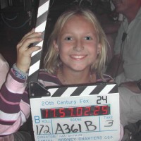 Skye McCole Bartusiak on set of 24 Season 2