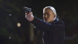 Kate Morgan (Yvonne Strahovski) in a firefight, 24: Live Another Day Finale