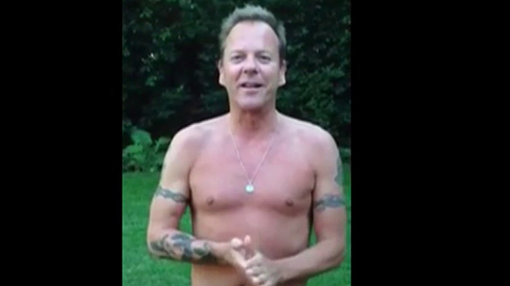 Kiefer Sutherland ALS Ice Bucket Challenge