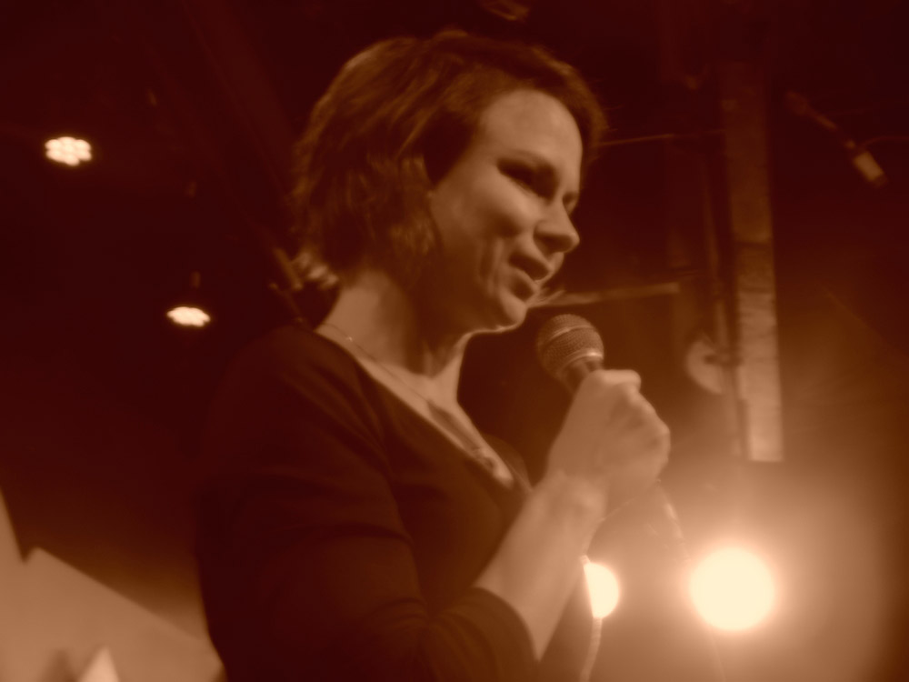 Mary Lynn Rajskub doing standup comedy at Caroline's on Broadway in New York City