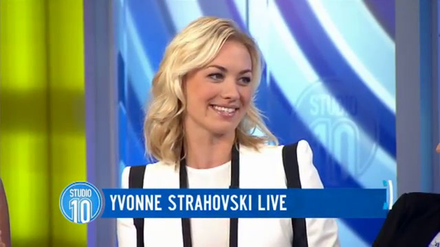 Yvonne Strahovski at Studio 10 in Australia