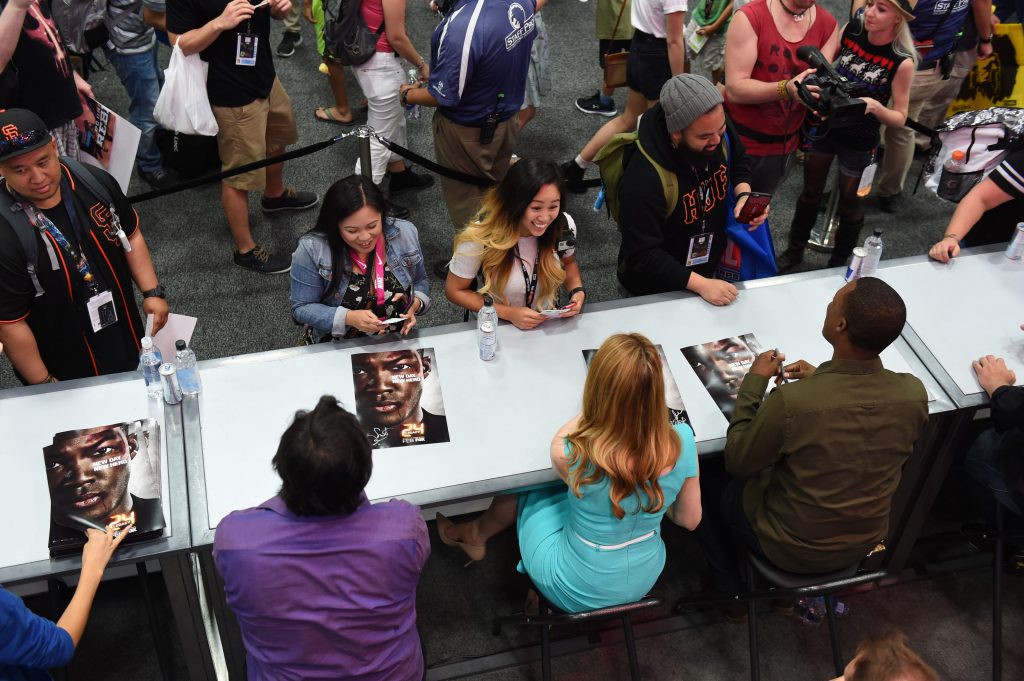 24: Legacy cast members signing autographs at 24: Legacy San Diego Comic-Con 2016 Fan Signing
