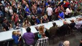 24: Legacy cast members signing autographs at 24: Legacy San Diego Comic-Con 2016 Fan Signing