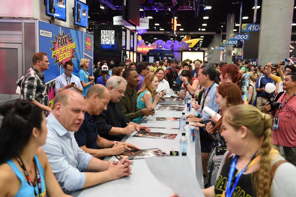 24: Legacy cast members signing autographs at 24: Legacy San Diego Comic-Con 2016 Fan Signing