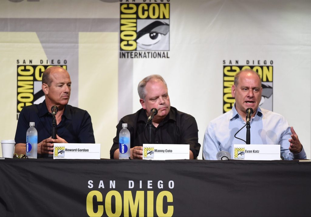 Howard Gordon and showrunners Manny Coto, Evan Katz at 24: Legacy San Diego Comic-Con 2016 Panel