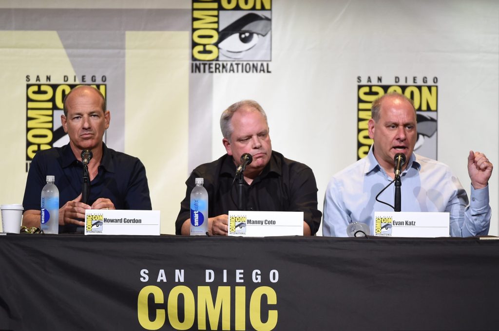 Howard Gordon and showrunners Manny Coto, Evan Katz at 24: Legacy San Diego Comic-Con 2016 Panel