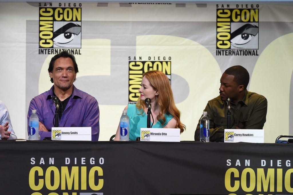 24: Legacy cast members Jimmy Smits, Miranda Otto, and Corey Hawkins at 24: Legacy San Diego Comic-Con 2016 Panel