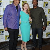 Jimmy Smits, Miranda Otto and Corey Hawkins at 24: Legacy Comic-Con Press Room