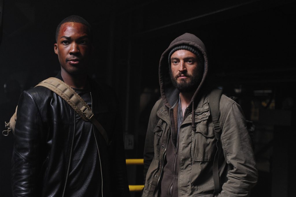 Corey Hawkins and Charlie Hofheimer in 24: Legacy Pilot