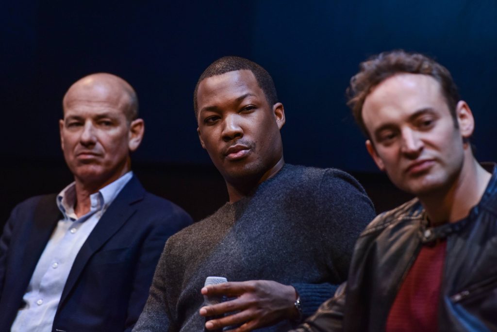 Howard Gordon, Corey Hawkins, Charlie Hofheimer at FOX & Samsung "24: Legacy" Screening and Panel Discussion