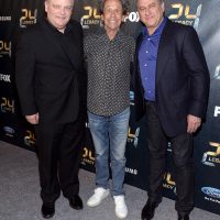 Manny Coto, Brian Grazer, Evan Katz at 24: Legacy Premiere Screening in New York City