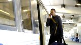 Eric Carter (Corey Hawkins) boards train in 24: Legacy Episode 3