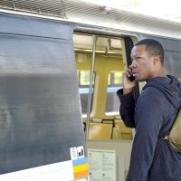 Eric Carter (Corey Hawkins) boards train in 24: Legacy Episode 3