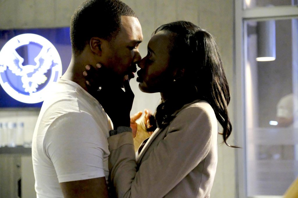 Eric and Nicole Carter kiss in CTU - 24: Legacy Season Finale